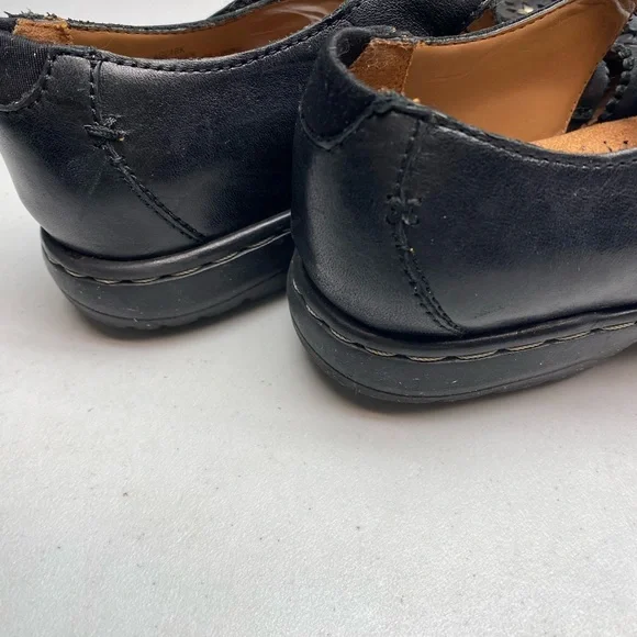 Cobb Hill by New Balance BLK Leather Fisherman Sandals, 7W Fall Sale - Picture 5 of 10